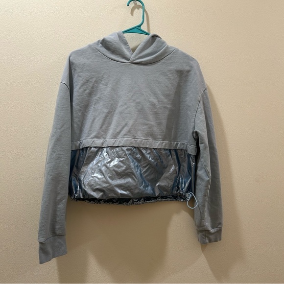 Heroine Sport Tops - Heroine Sport Gray and Silver Hoodie